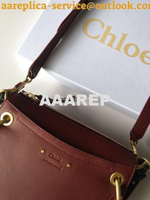 Replica Chloe Roy Bag Plum Purple in Suede & Smooth Calfskin 5