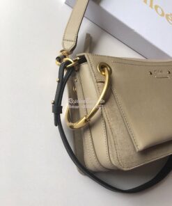 Replica Chloe Roy Bag Motty Grey in Suede & Smooth Calfskin 2