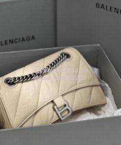 Replica Balenciaga Crush Small Chain Bag In Quilted Sand Crushed Calfs 2