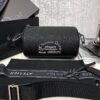 Replica Dior Navy Blue Grained Calfskin "Roller" Pouch With "Atelier" 10