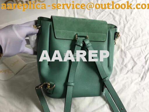 Replica Chloe Faye Backpack Mint 7