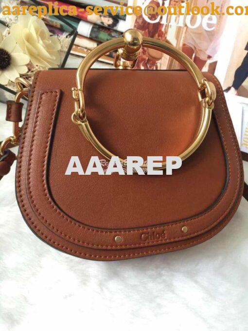 Replica Chloe Nile Bracelet Bag Caramel 2