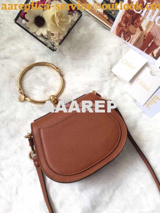 Replica Chloe Nile Bracelet Bag Caramel 3