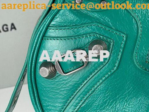 Replica Balenciaga Le Cagole XS S Shoulder Bag in Lambskin Jade Green 12