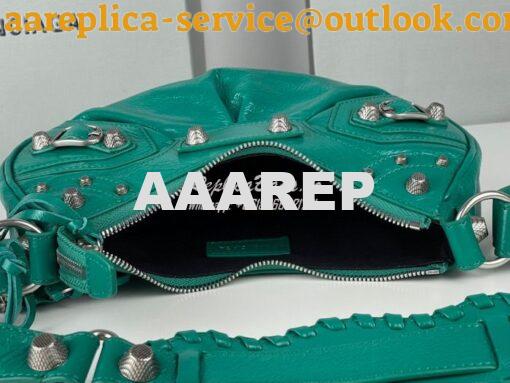 Replica Balenciaga Le Cagole XS S Shoulder Bag in Lambskin Jade Green 25