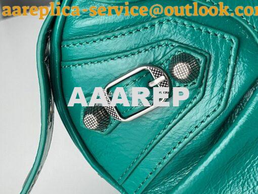 Replica Balenciaga Le Cagole XS S Shoulder Bag in Lambskin Jade Green 26