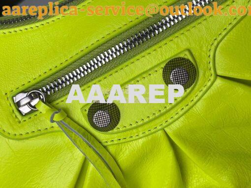 Replica Balenciaga Le Cagole XS S Shoulder Bag in Lambskin Neon Yellow 11