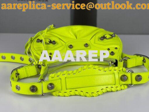 Replica Balenciaga Le Cagole XS S Shoulder Bag in Lambskin Neon Yellow 22