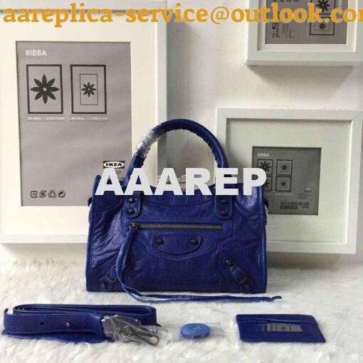 Replica Balenciaga Classic City Blue 8