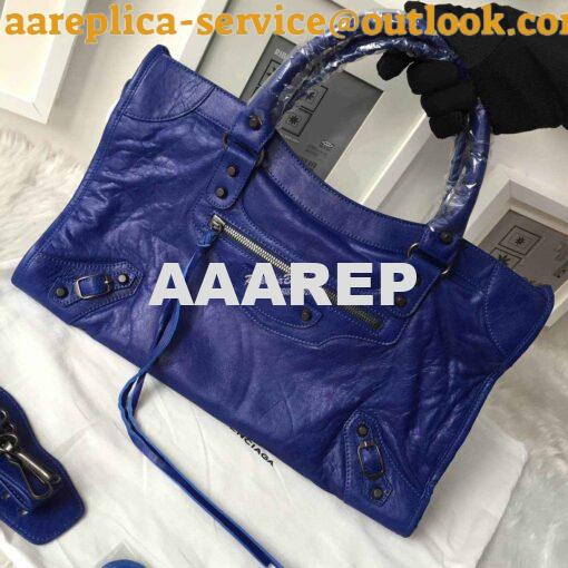 Replica Balenciaga Classic City Blue 11