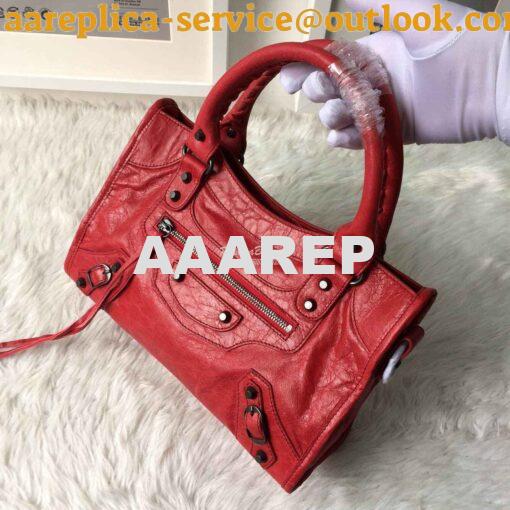 Replica Balenciaga Classic City claret red 9