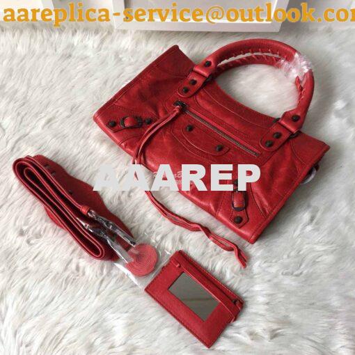 Replica Balenciaga Classic City claret red 10