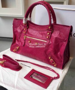 Replica Balenciaga Giant Gold City Rosy Pink