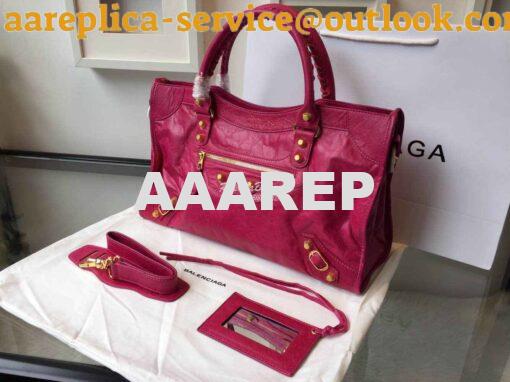 Replica Balenciaga Giant Gold City Rosy Pink