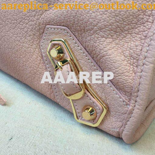 Replica Balenciaga Classic Goatskin Metallic Edge City Powder Pink 7