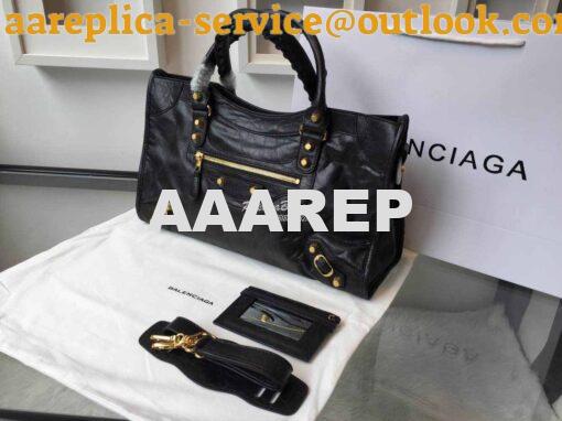 Replica Balenciaga Giant Gold City Black