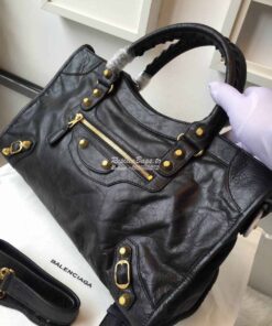 Replica Balenciaga Giant Gold City Black 2