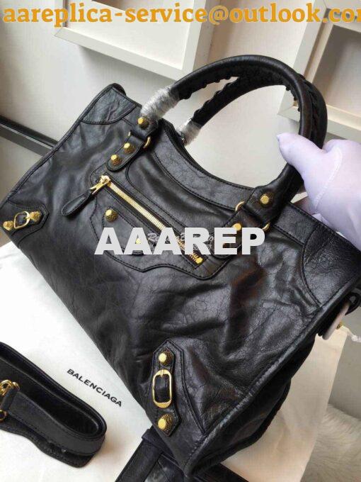 Replica Balenciaga Giant Gold City Black 2