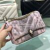 Replica Bvlgari Serpenti Forever Flap Cover Bag in Metallic White 3979 11