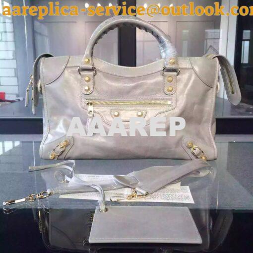 Replica Balenciaga Giant Gold City Pale Grey