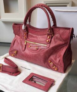 Replica Balenciaga Giant Gold City Red