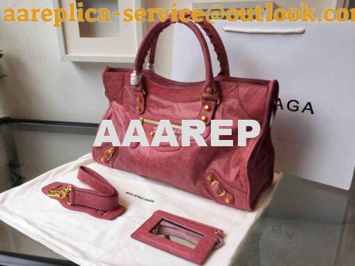 Replica Balenciaga Giant Gold City Red