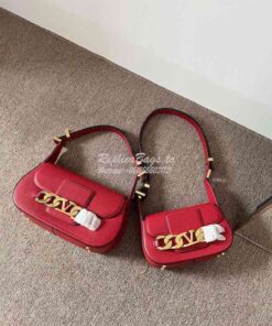 Replica Valentino VLogo Chain Calfskin Shoulder Bag 1W2B0K Red