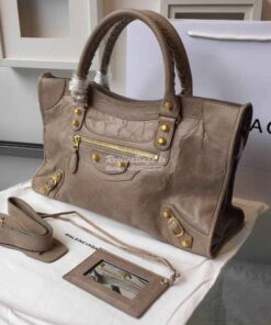 Replica Balenciaga Giant Gold City Brown