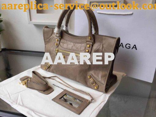 Replica Balenciaga Giant Gold City Brown