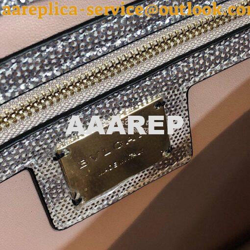 Replica Bvlgari Serpenti Forever Medium Bag in Crystal Rose Metallic K 7