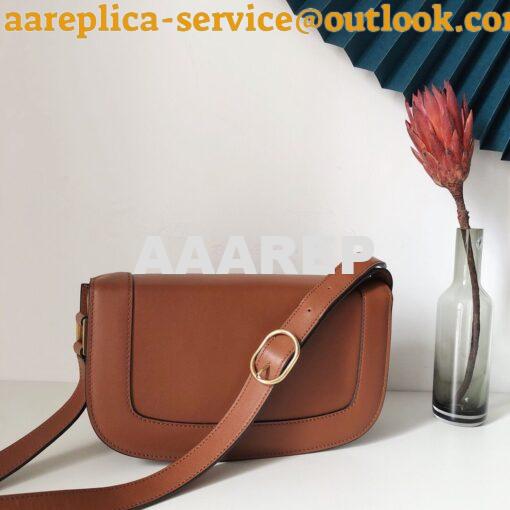 Replica Valentino Supervee Crossbody Calfskin Bag VW2B0G09 Brown 3