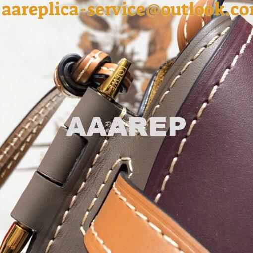 Replica Loewe Gate Small Bag 397511 Oxblood/Taupe 7