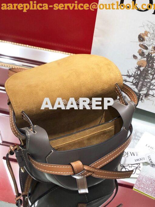 Replica Loewe Gate Small Bag 397511 Oxblood/Taupe 8