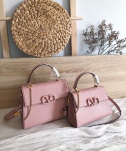 Replica Valentino VSling Grainy Calfskin Handbag ZW2B0F53 Pink