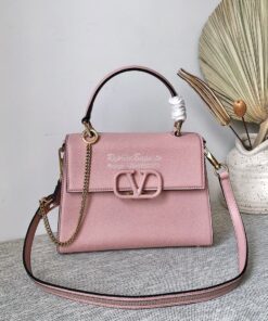 Replica Valentino VSling Grainy Calfskin Handbag ZW2B0F53 Pink 2