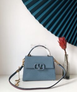 Replica Valentino VSling Grainy Calfskin Handbag ZW2B0F53 Azure