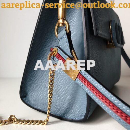 Replica Valentino VSling Grainy Calfskin Handbag ZW2B0F53 Azure 3