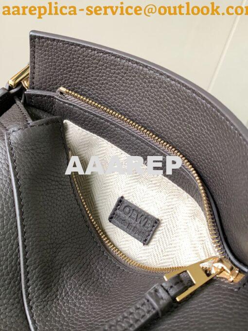 Replica Loewe Mini Puzzle bag in soft grained calfskin A510P88 Anthrac 7