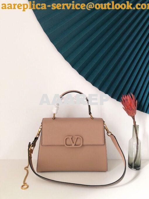 Replica Valentino VSling Grainy Calfskin Handbag ZW2B0F53 Nude