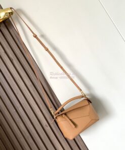 Replica Loewe Mini Puzzle bag in soft grained calfskin A510P88 Toffee 2