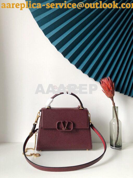 Replica Valentino VSling Grainy Calfskin Handbag ZW2B0F53 Rubin 8