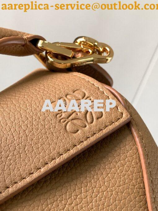 Replica Loewe Mini Puzzle bag in soft grained calfskin A510P88 Toffee 4