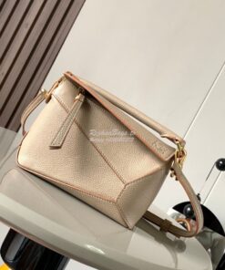 Replica Loewe Mini Puzzle bag in soft grained calfskin A510P88 Sand