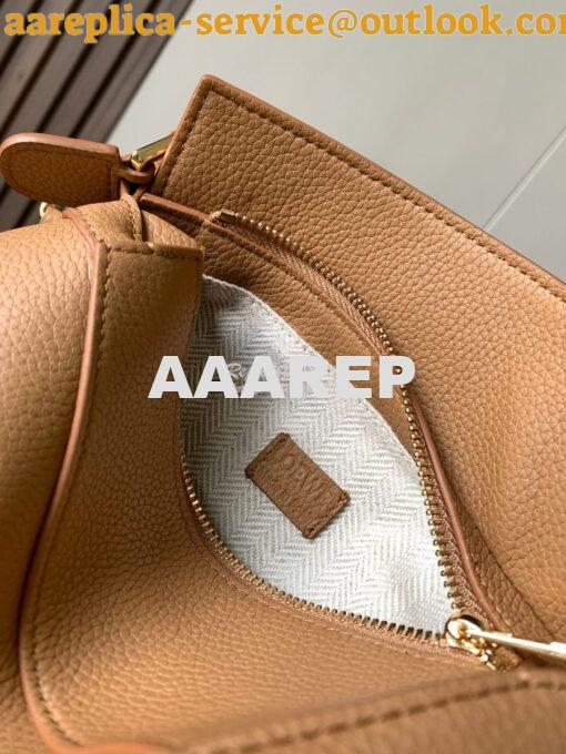 Replica Loewe Mini Puzzle bag in soft grained calfskin A510P88 Toffee 9