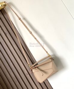 Replica Loewe Mini Puzzle bag in soft grained calfskin A510P88 Sand 2