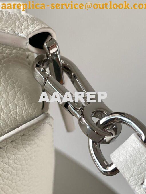 Replica Loewe Mini Puzzle bag in soft grained calfskin A510P88 White 6