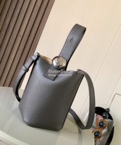 Replica Loewe Mini Pebble Bucket Bag In soft grained calfskin 973543 A 2