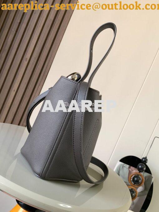 Replica Loewe Mini Pebble Bucket Bag In soft grained calfskin 973543 A 5