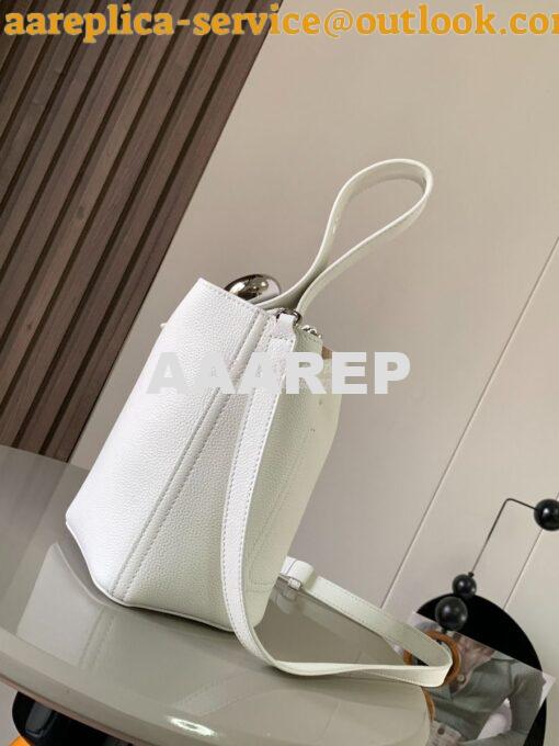 Replica Loewe Mini Pebble Bucket Bag In soft grained calfskin 973543 W 6