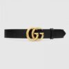 Replica Gucci Leather belt with lion head buckle 623163 4